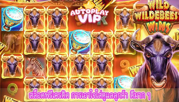 สล็อตฟรีเครดิต การเอาใจใส่ดูแลลูกค้า ดีมาก ๆ